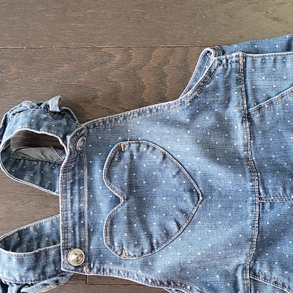 H&M polka dot overalls, 12-18m